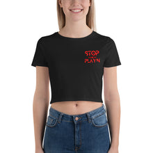 Load image into Gallery viewer, Women’s Crop Tee (Fire Red)
