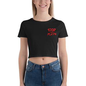 Women’s Crop Tee (Fire Red)