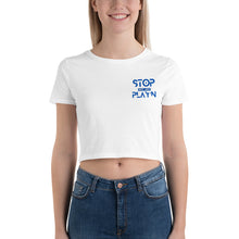 Load image into Gallery viewer, Women’s Crop Tee (Royal Blue)
