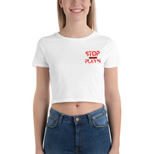 Load image into Gallery viewer, Women’s Crop Tee (Fire Red)
