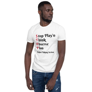 "STOP" Short-Sleeve Unisex T-Shirt