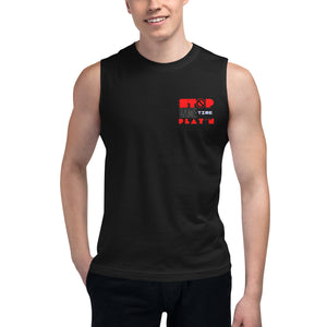 Stop Play'n/ Game Time-Muscle Shirt